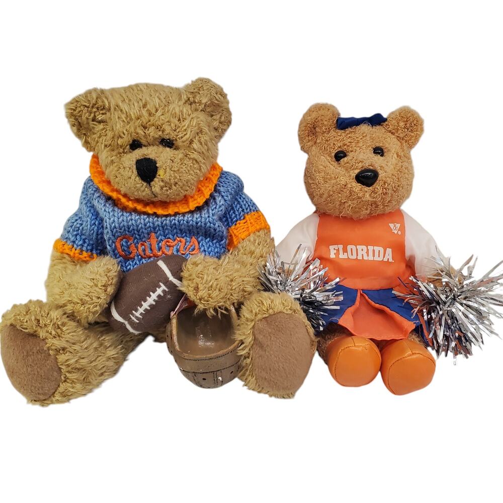 Ridgewood Collectibles Florida Gators Football Teddy Bear 10" Cheerleader Bear